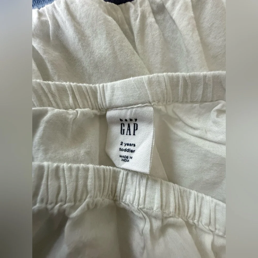 Baby GAP Toddler Dress with Bloomers | Blue & White Eyelet | 2T